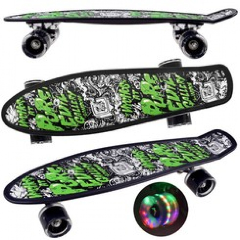 Fiszka Skateboard 55 cm LED Räder SP0576