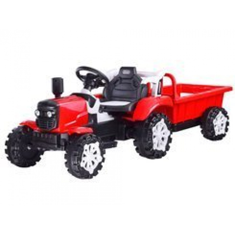 Elektrischer Kindertraktor mit Anhänger PA0234 - Rot
