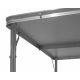 Aga Campingtisch Set, klappbar, 4 Stühle, Klapptisch Camping, höhenverstellbar 120 x 60 x 54/60/70 cm Grau