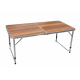Aga Campingtisch, Gartentisch, Klapptisch 120x60x54/60/70 cm Braun