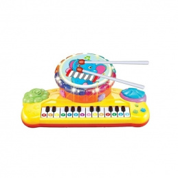 B16B6 EDUKACYJNE PIANINKO+BĘBENEK MUZYKA