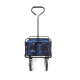 Aga Bollerwagen Gartenwagen faltbar mit Griff & Getränkehaltern bis 80 kg, Handwagen Outdoor MR4610 Blau