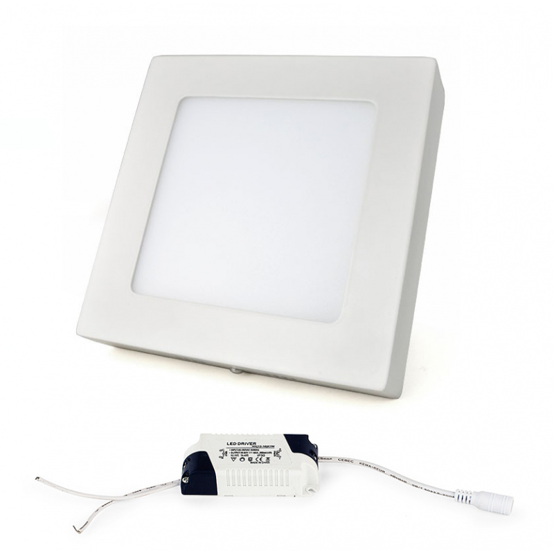 LED-Quadratische Panel BRGD0126 170x170x35mm montiert - 12W - 230V - 860Lm - warmweiß