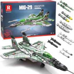 Klocki techniczne Samolot myśliwski dalekiego zasięgu MIG-29 1290ele ZA5800 uniwersalny Klocki techniczne Samolot myśliwski dalekiego zasięgu MIG-29 1290ele ZA5800 uniwersalny