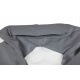 Aga Sitzsack Relaxationbag BALL XXXL Weiß - Grau + Fußstütze