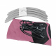 Aga Nestschaukel 120 cm bis zum 2 Kinder,höheverstellbare Kinderschaukel Outdoor,Nestschaukel Outdoor 150 Kg belastbar, Rosa mit Fahnen