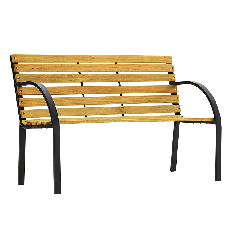 Aga Gartenbank Metall, 2-Sitzer Sitzbank, Parkbank bis 240kg belastbar, Terrassenbank für Garten, Balkon und Terrasse MR2007 122x60x81 cm