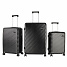 Aga Travel Reisekofferset, Kofferset  MR4672 Schwarzv, Hartschale,TSA, 4 Rollen, Reisekoffer, Koffer