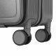 Aga Travel Handgepäck, Reisekoffer MR4674 Dunkelgrau, Hartschale, TSA, 4 Rollen, Teleskopgriff