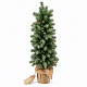 Aga Künstlicher Weihnachtsbaum im Blumentopf 85 cm verschneit mit LED-Beleuchtung