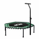 Aga FITNESS Trampolin 130 cm Grün + Griff
