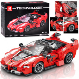 Klocki techniczne Supersportowe auto CZERWONY KABRIOLET 360-ele ZA5786 uniwersalny