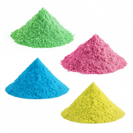 Aga4Kids Set kinetischer Sand 4 kg Grün, Rosa, Blau und Gelb