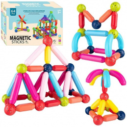 L73G4 KLOCKI MAGNETYCZNE DUŻE 64SZT.PRO