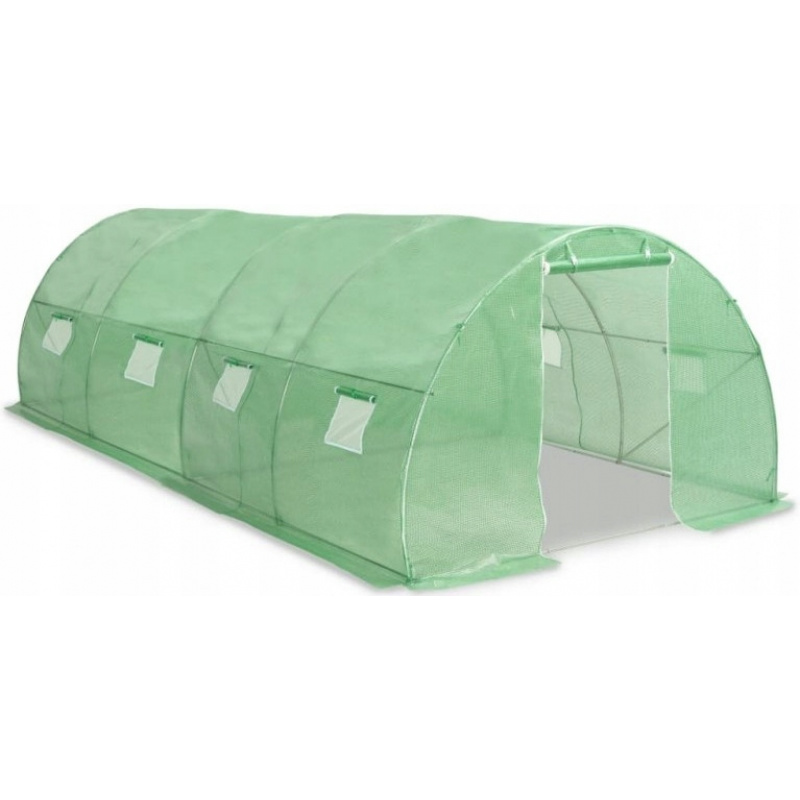 Aga Garten-Foliengewächshaus mit vielen Fenster für eine bessere Luftzirkulation Polytunnel 6x3x2 m