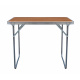Aga Campingtisch klappbar Gartentisch 70x50x60 cm – Aluminium-Klapptisch mit MDF-Platte & Tragegriff – stabil, wetterfest & kompakt – für Camping, Garten & Reisen Braun