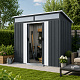 Aga Gartenhaus 238x132x180 cm Dunkelgrau