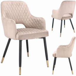 Krzesło Borgo welur tapicerowane