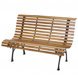 Linder Exclusiv Gartenbank Parkbank Gartenmöbel Holzbank MC4414 150x70x81 cm