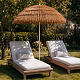 Linder Exclusiv Sonnenschirm, Strandschirm,UV-Schutz 30,Hawaii Braun