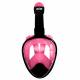 Aga Vollgesichts-Schnorchelmaske L/XL Schwarz/Rosa