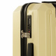 Aga Travel Koffer Set 3 teilig Größen L/M/S, Gepäck: ABS Hartschalen Trolleys mit TSA Kombinationsschloss MR4668 Beige
