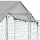 Aga Hühnerstall 2 x 1 x 1,5 m mit Abdeckplane – Außenkäfig für Geflügel und Kaninchen