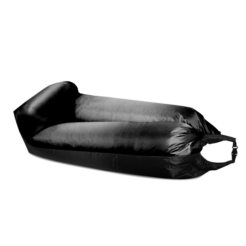 Aga Aufblasbarer Sitzsack LAZY BAG 230x70 cm Schwarz/Schwarz