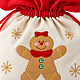 Aga Weihnachtlicher Geschenkesack mit Lebkuchenmännchen 45×60 cm