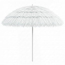 Linder Exclusiv Sonnenschirm, Strandschirm, UV-Schutz 30,Hawaii Weiß
