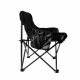 Aga Ultraleichter Campingstuhl DS715 Schwarz faltbar – Kompakt, stabil & atmungsaktiv, für Outdoor, Festival, Wandern & Angeln, Traglast bis 100 kg