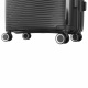 Aga Travel Kofferset 3-teilig MR4682 – Reisekoffer, Polypropylen, TSA-Schloss & 360° Rollen, leicht & robust, Handgepäck 33L/63L/93L, Schwarz
