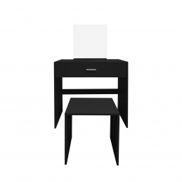 Aga Schminktisch mit Hocker MRDT13-MB Schwarz