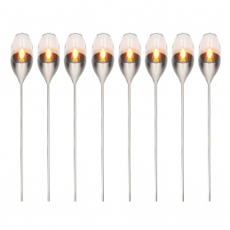 Kynast Garten LED Solarleuchte Fackel 112 cm 8 Stk