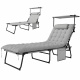 Aga Gartenliege mit verstellbarem Dach DSA810-LG