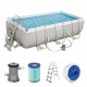 Bestway Power Stahlrahmen 4,04 x 2,01 x 1 m 56441 + Kartuschenfilterung