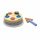 Aga4Kids Holz Kuchen Spielzeug Essen Set, Geburtstagstorte zum Schneiden, Rollenspiel Lebensmittel für Kinder