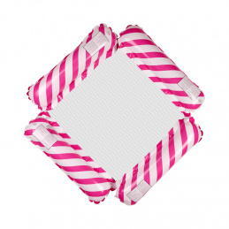 Nafukovací plážová matrace houpací síť vodní lehátko křeslo bazén růžová