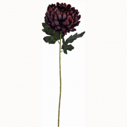 Pojedynczy sztuczny kwiat fioletowa Chryzantema - 70 cm