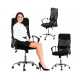 Aga Spielstuhl, Bürostuhl,Drehbarer Spielstuhl, Gamingstuhl, Racing Schreibtischstuhl,Chefsessel Schwarz