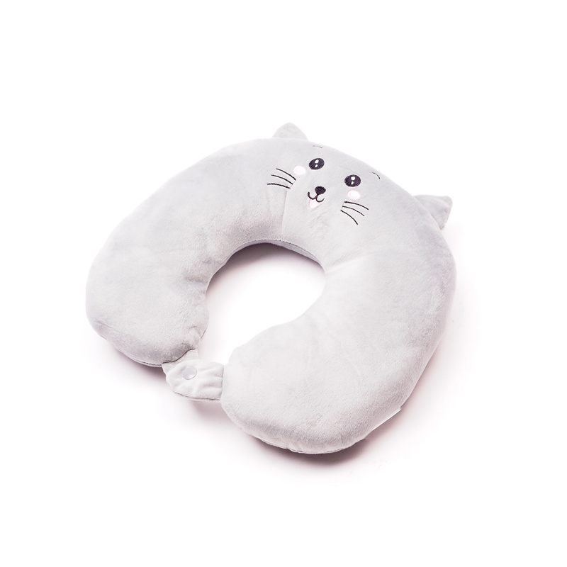 Aga Tier Reisekissen Kinder Nackenkissen, Cartoon U-förmiges, Nackenkissen, Stützkissen für Auto Zug Büro Heim Flugzeug für Reisen DS1705 Maus