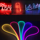 LED pásek 12V vodotěsný 1m NEON - modrá