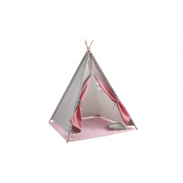 Aga4Kids Kinder Teepee Zelt Grau und Rosa