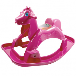 Doloni Plastik Schaukelpferd Rosa