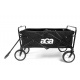 Aga Bollerwagen Gartenwagen faltbar mit Griff & Getränkehaltern bis 80 kg, Handwagen Outdoor  MR 4610 Black