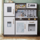 Aga4Kids Große Kinderküche aus Holz mit Kühlschrank, Geschirrspüler, Mikrowelle, klassischem Backofen und weiterer Ausstattung