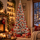 Aga Klappbarer Weihnachtsbaum Wanda 210 cm mit LED-Beleuchtung und Dekorationen