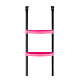 Aga SPORT PRO Trampolin, 305 cm 10 ft Rosa, Kindertrampolin, Gartentrampolin mit Sicherheitsnetz + Sicherheitsnetz + Leiter
