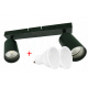 Stropní bodové svítidlo LED VIKI-X 2x GU10 - černé