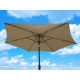 Linder Exclusiv knickbar Sonnenschirm, Gartenschirm 250 cm Taupe